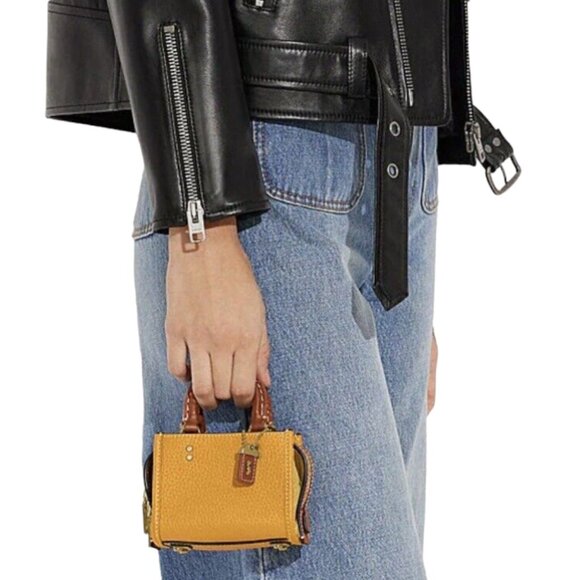 Rogue Bag 12 In Colorblock Mustard Yellow NWT - Picture 2 of 7